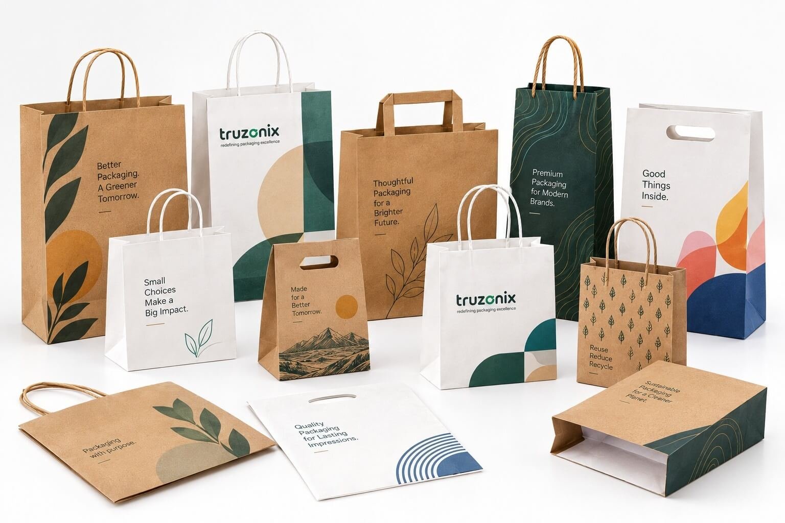 Kraft paper packaging material